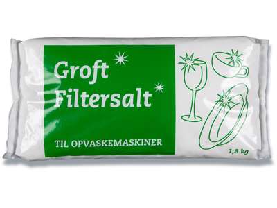 Filtersalt, Til opvaskemaskiner, Groft, 1.8 kg, Abena 