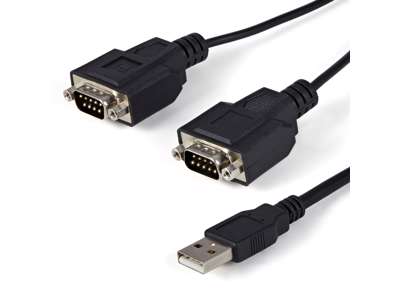 StarTech.com ICUSB2322F serielkabel Sort 2,1 m USB 2.0 A 2 x DB-9