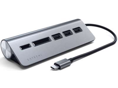 Satechi ST-TCHCRM dockingstation USB 3.2 Gen 1 (3.1 Gen 1) Type-C Grå