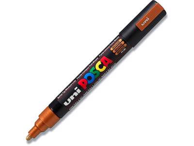 Paint marker, 1.8-2.5 mm, Bronze, Rund spids, uni Posca PC-5M