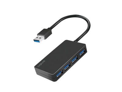 LogiLink UA0396 interface hub USB 3.2 Gen 1 (3.1 Gen 1) Type-A 5000 Mbit/s Sort