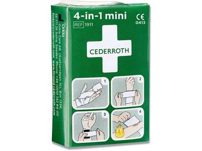 Forbinding, 4-in-1, mini, 1 kompresbind/ 1 bandag, Cederroth