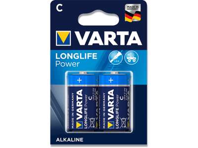 Batteri, C, 1.5 V, 2 stk, Varta Longlife Power