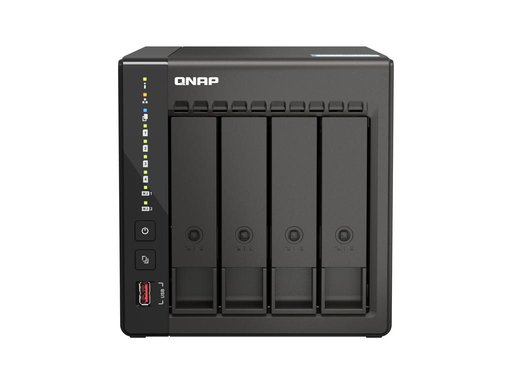 QNAP TS-453E-8G NAS Tower Intel® Celeron® J6412 8 GB 4 TB HDD QNAP Turbo System Sort