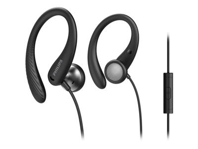 Philips TAA1105BK/00 hovedtelefoner/headset Ledningsført Ørekrog, I ørerne Sport Sort