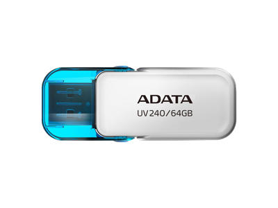 ADATA UV240 USB-nøgle 64 GB USB Type-A 2.0 Blå, Hvid