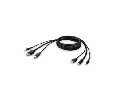 Belkin F1DN1CCBL-MP6t KVM-kabel Sort 1,8 m