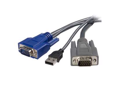 StarTech.com SVUSBVGA6 KVM-kabel Sort 1,8 m