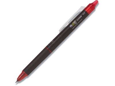 Rollerball gelpen, 0.5 mm, 0.25 mm, Rød, Pilot FriXion Point Clicker BLRT-FRP-5-R