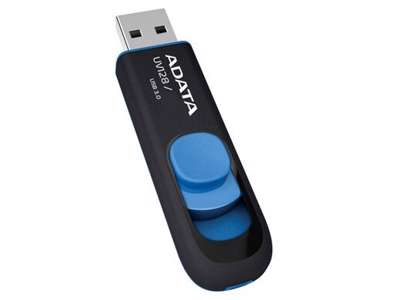 ADATA DashDrive UV128 32GB USB-nøgle USB Type-A 3.2 Gen 1 (3.1 Gen 1) Sort, Blå